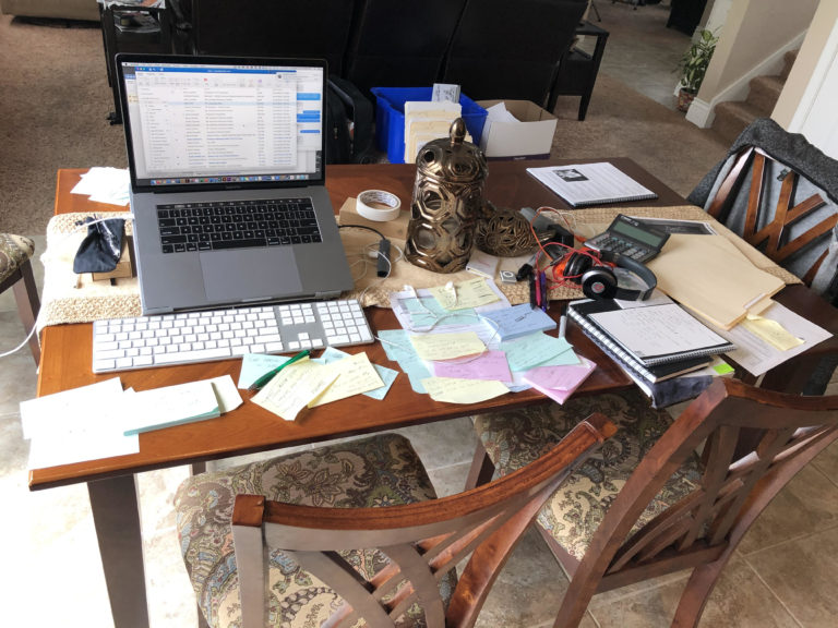 messy table Root, a part of Accenture