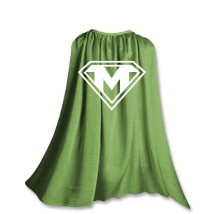 Green superhero costume - empowered managers