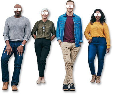 People blindfolded - Help your people