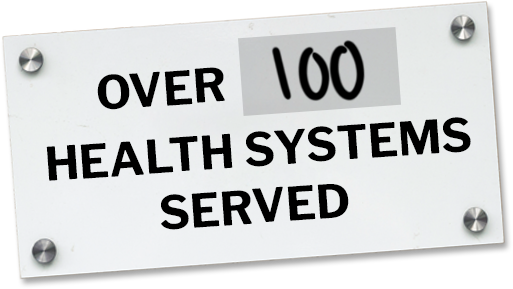 over 100 health systems served